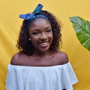 African ankara print wired headband