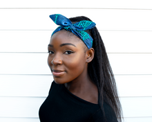 Load image into Gallery viewer, Wired headband - Blue Waterwell
